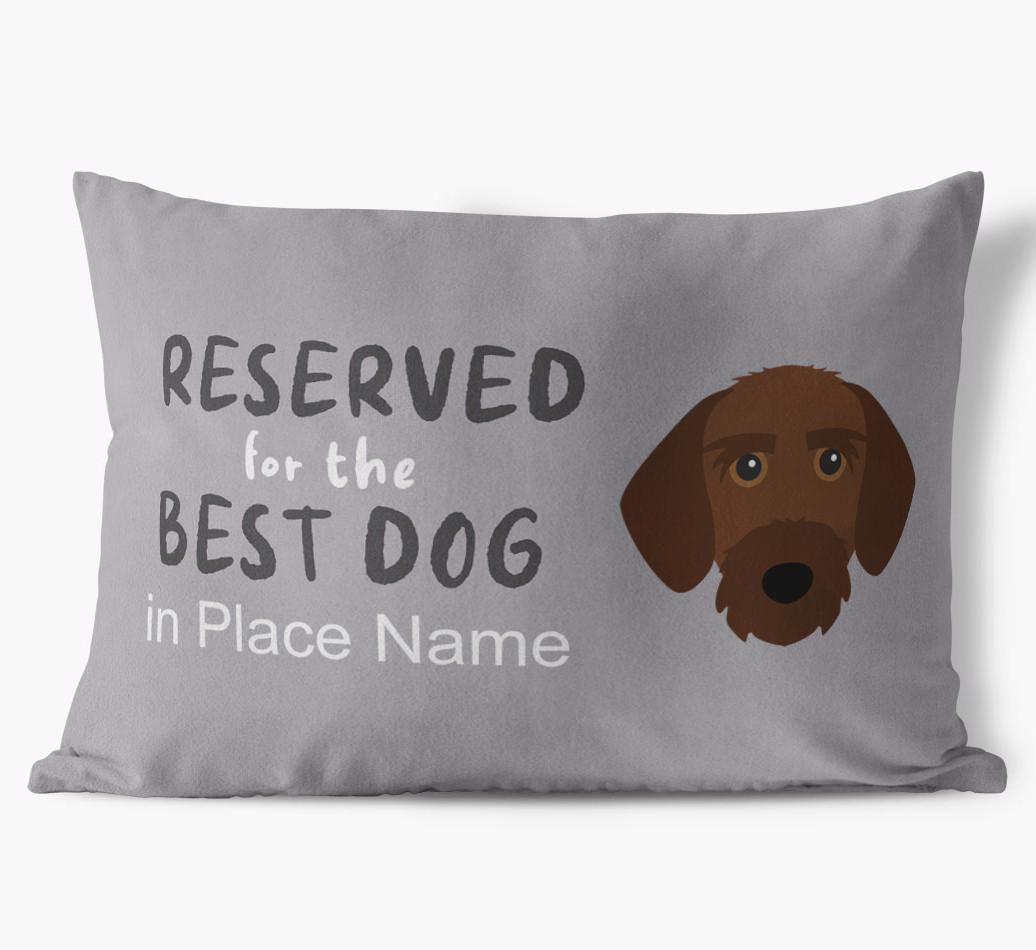 Reserved For The Best Dog: Personalized {breedFullName} Soft Touch Pillow