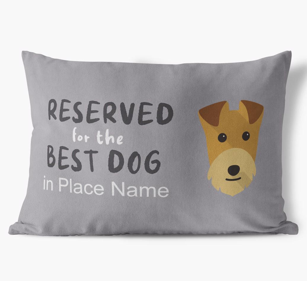 Reserved For The Best Dog: Personalized {breedFullName} Soft Touch Pillow