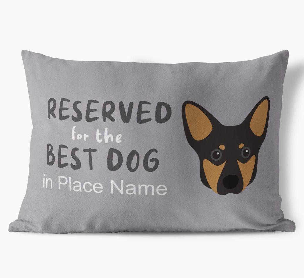 Reserved For The Best Dog: Personalized {breedFullName} Soft Touch Pillow