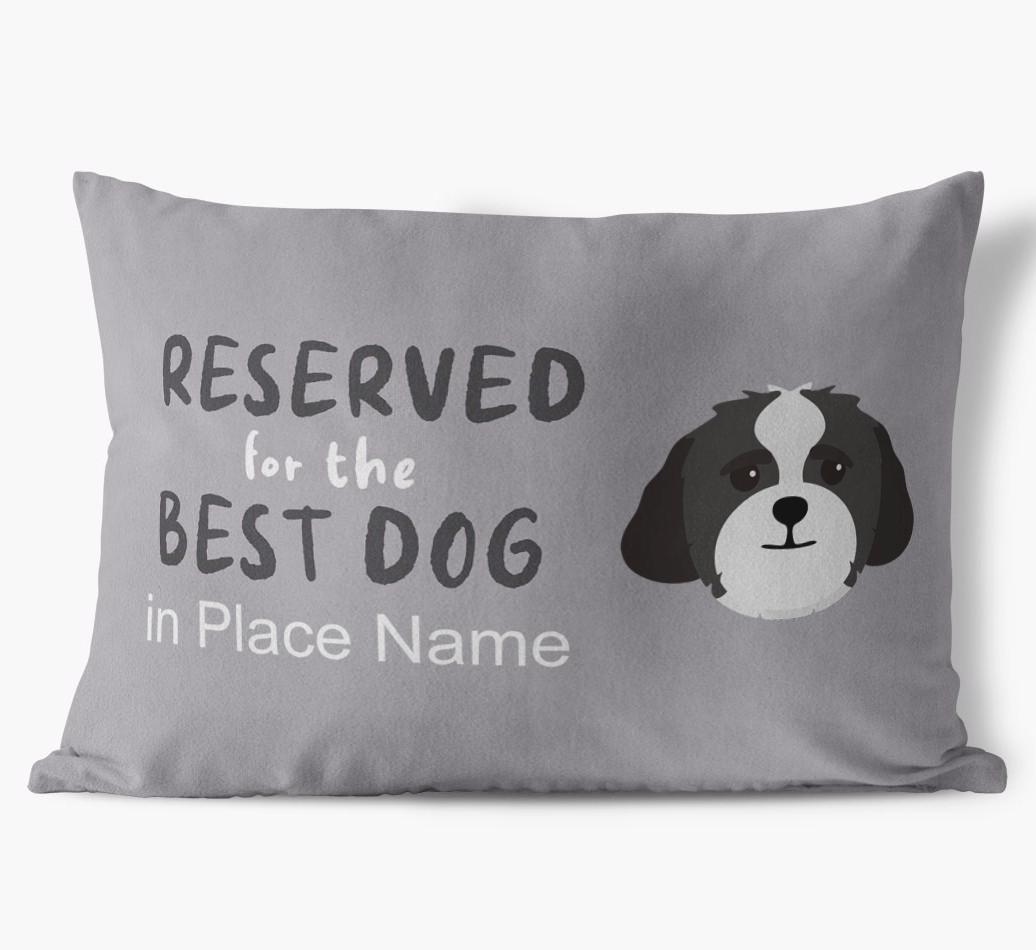 Reserved For The Best Dog: Personalized {breedFullName} Soft Touch Pillow