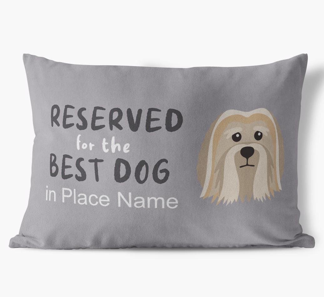 Reserved For The Best Dog: Personalized {breedFullName} Soft Touch Pillow
