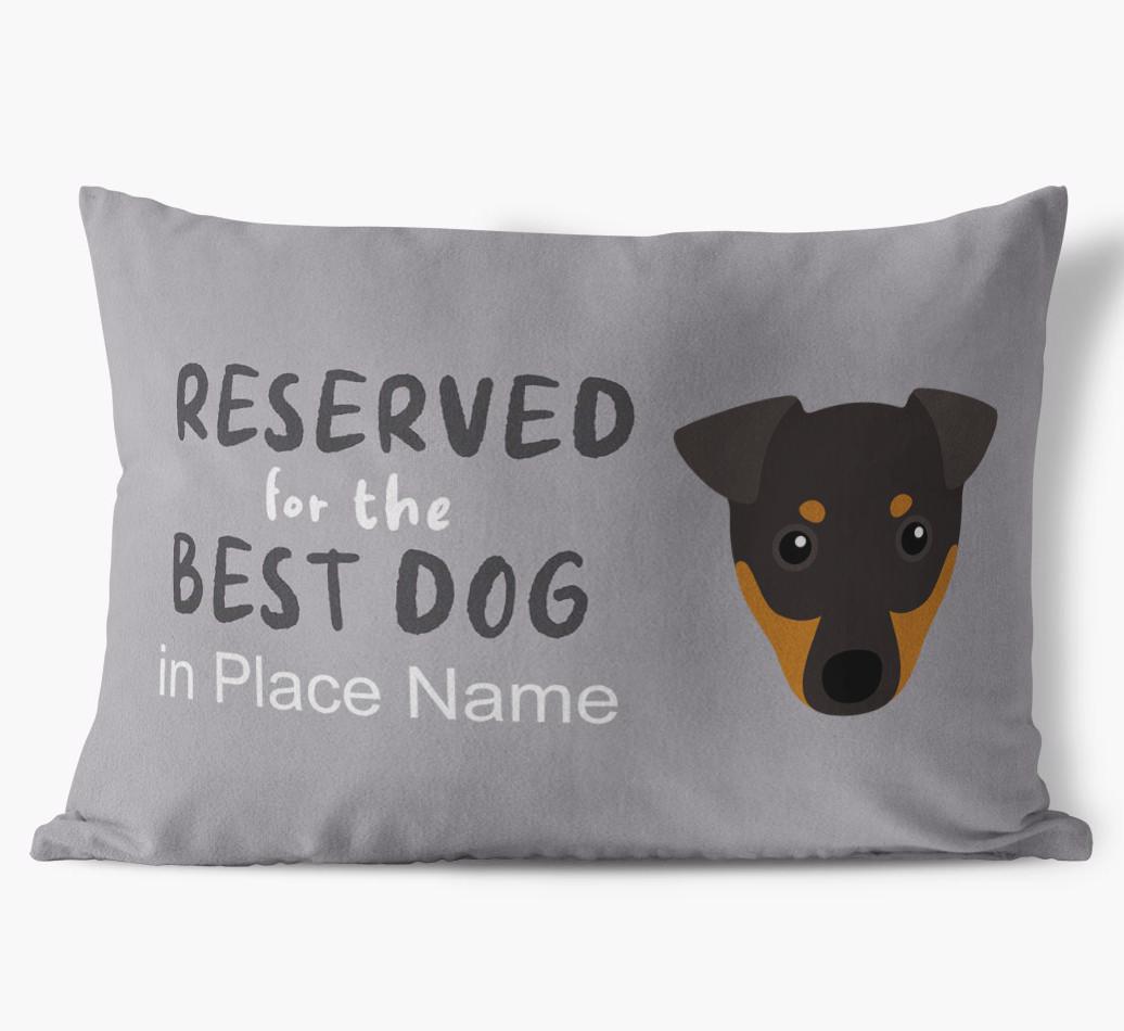 Reserved For The Best Dog: Personalized {breedFullName} Soft Touch Pillow