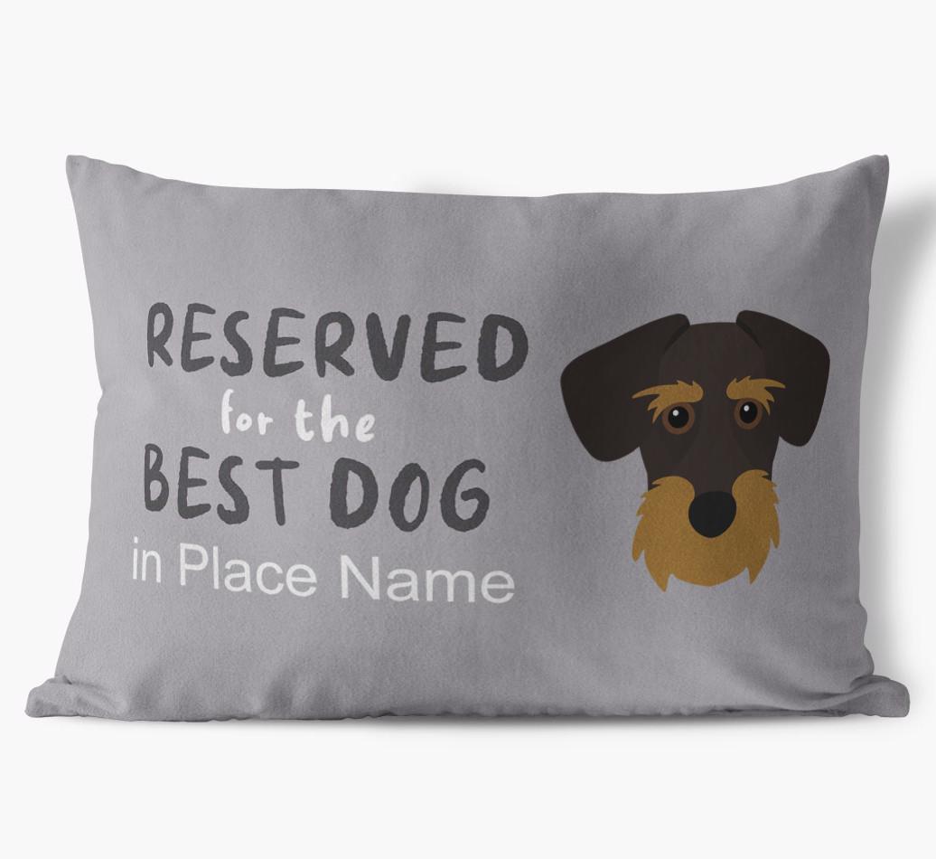Reserved For The Best Dog: Personalized {breedFullName} Soft Touch Pillow
