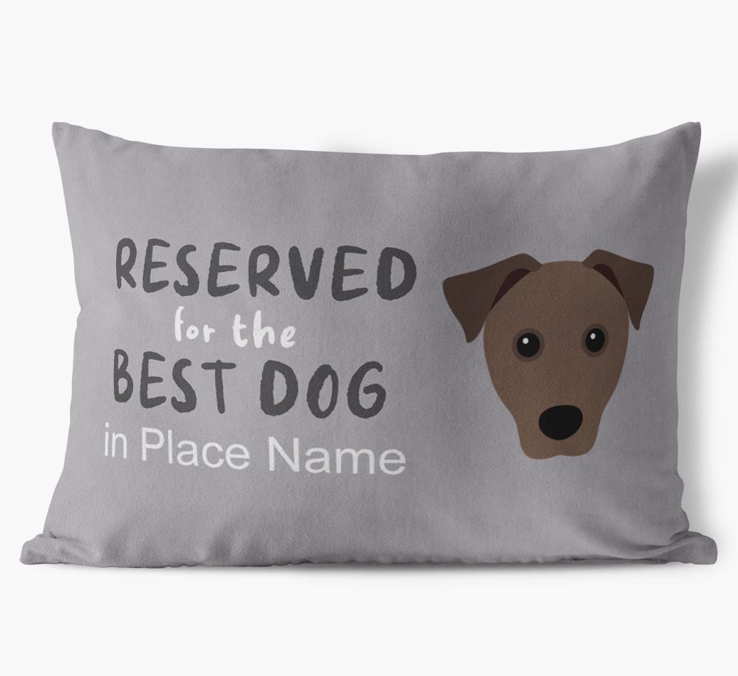 Reserved For The Best Dog: Personalized {breedFullName} Soft Touch Pillow