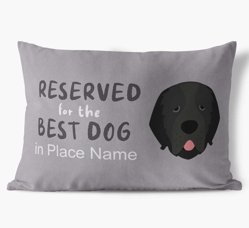 Reserved For The Best Dog: Personalized {breedFullName} Soft Touch Pillow