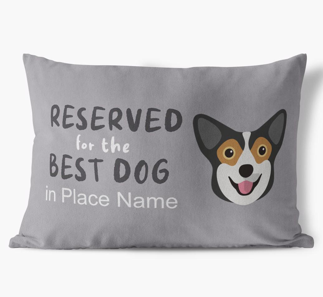 Reserved For The Best Dog: Personalized {breedFullName} Soft Touch Pillow
