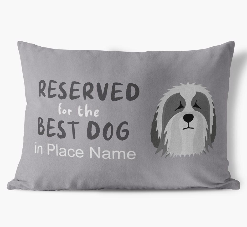 Reserved For The Best Dog: Personalized {breedFullName} Soft Touch Pillow