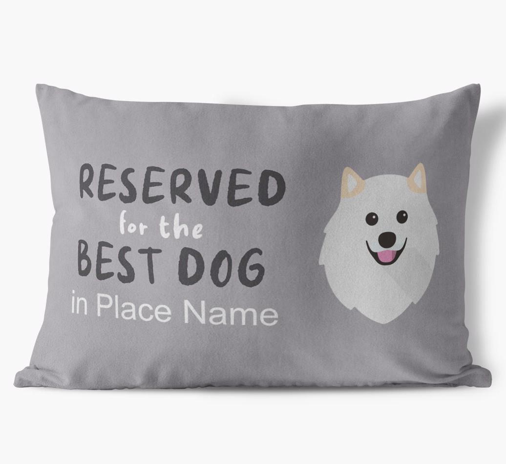 Reserved For The Best Dog: Personalized {breedFullName} Soft Touch Pillow