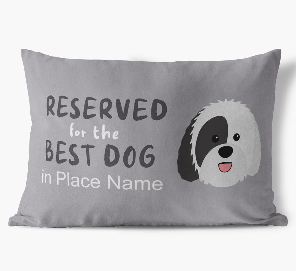 Reserved For The Best Dog: Personalized {breedFullName} Soft Touch Pillow