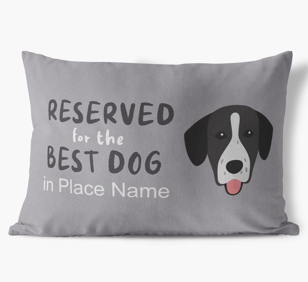 Reserved For The Best Dog: Personalized {breedFullName} Soft Touch Pillow