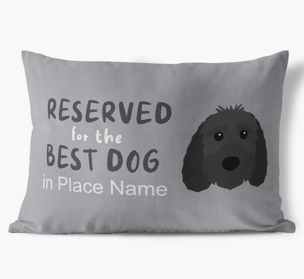 Reserved For The Best Dog: Personalized {breedFullName} Soft Touch Pillow