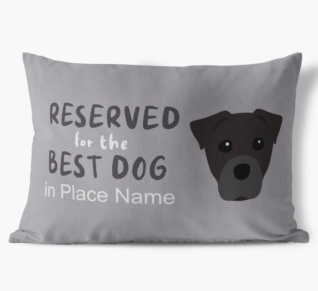Reserved For The Best Dog: Personalized {breedFullName} Soft Touch Pillow