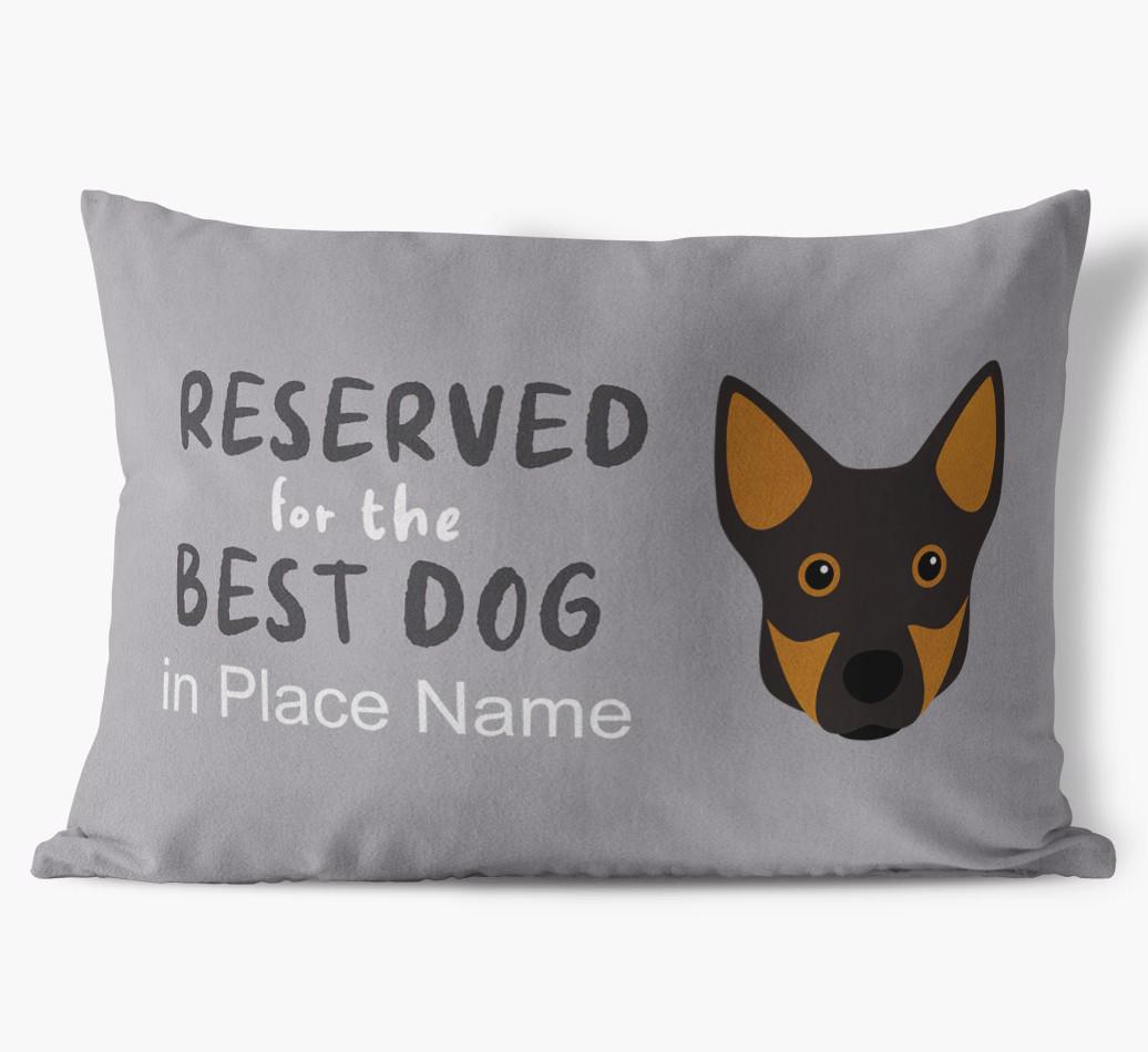 Reserved For The Best Dog: Personalized {breedFullName} Soft Touch Pillow
