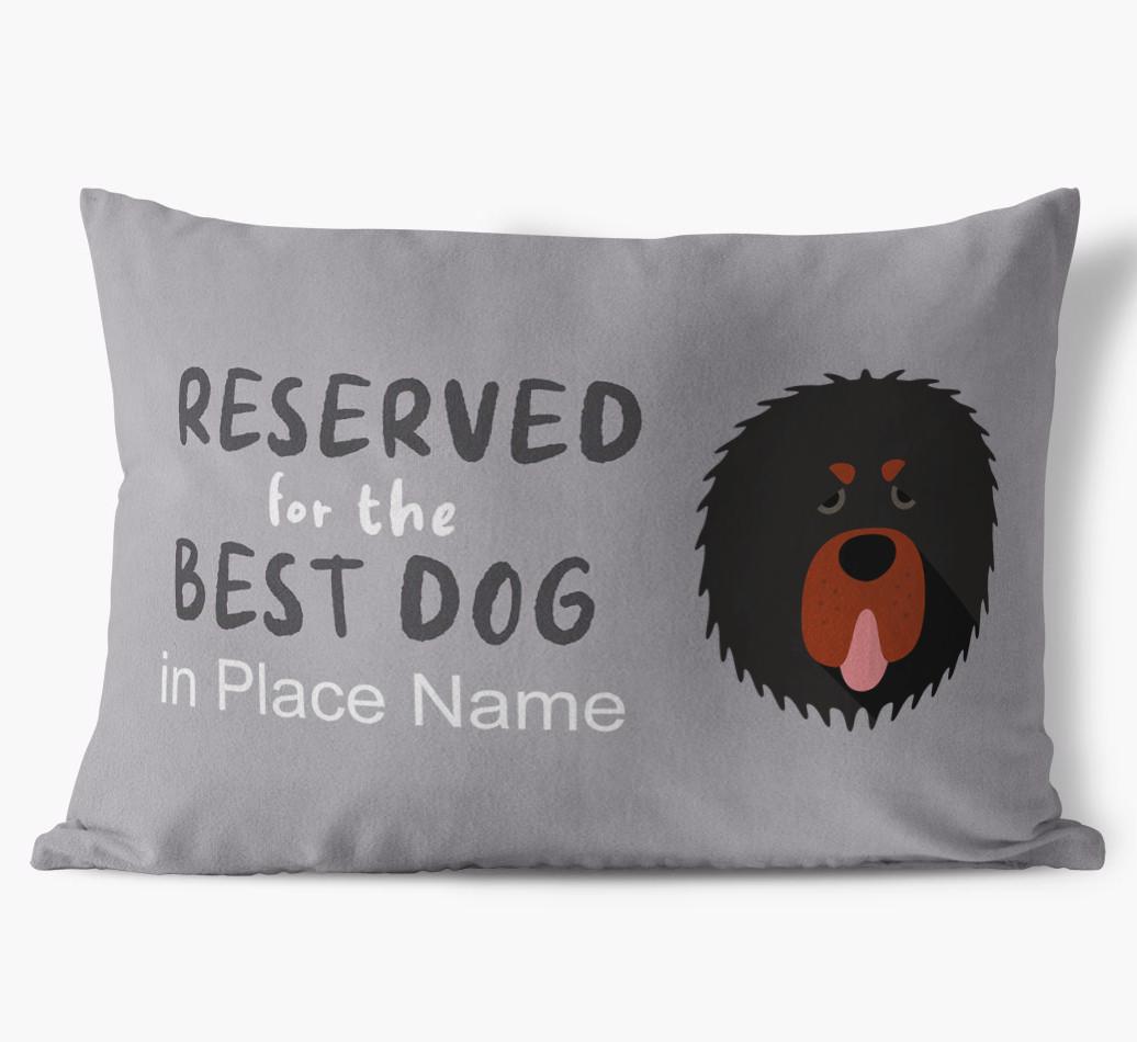 Reserved For The Best Dog: Personalized {breedFullName} Soft Touch Pillow