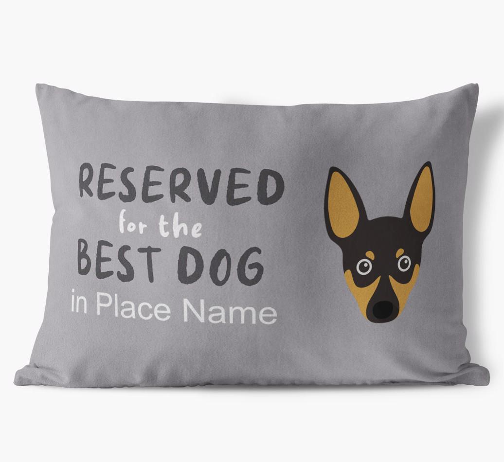 Reserved For The Best Dog: Personalized {breedFullName} Soft Touch Pillow