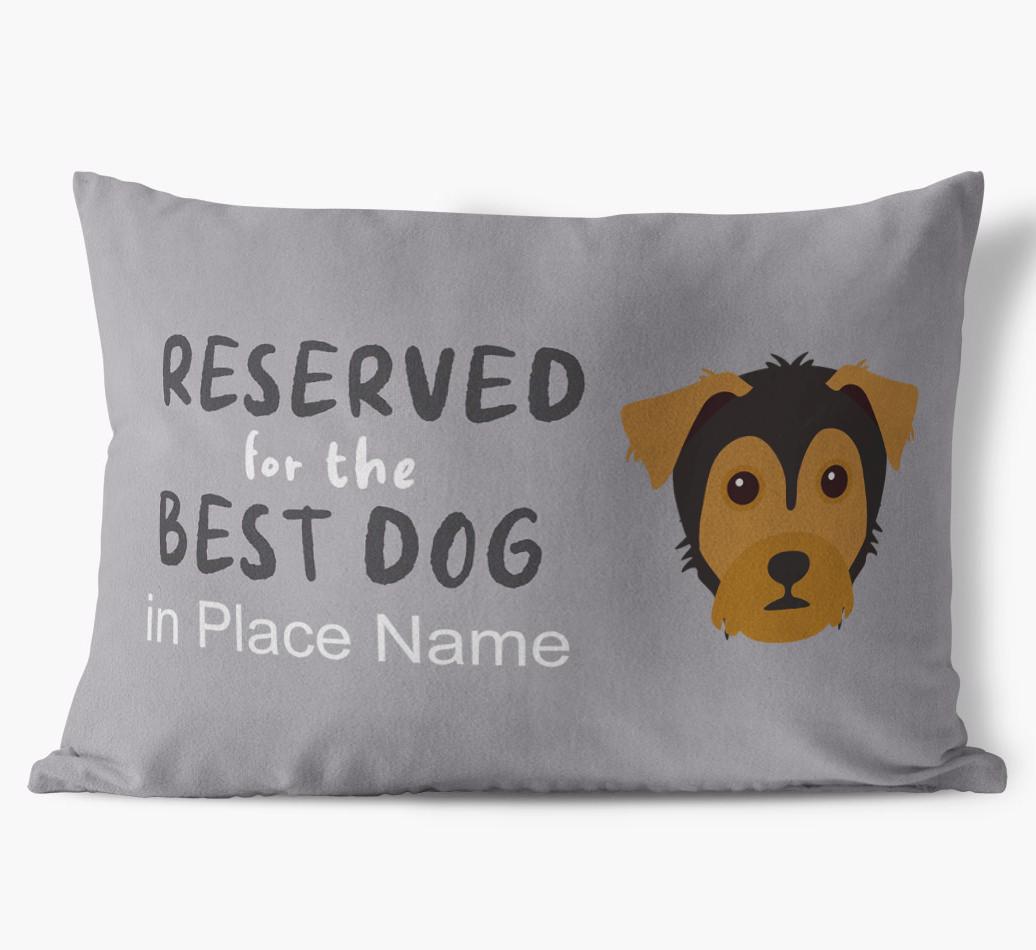 Reserved For The Best Dog: Personalized {breedFullName} Soft Touch Pillow