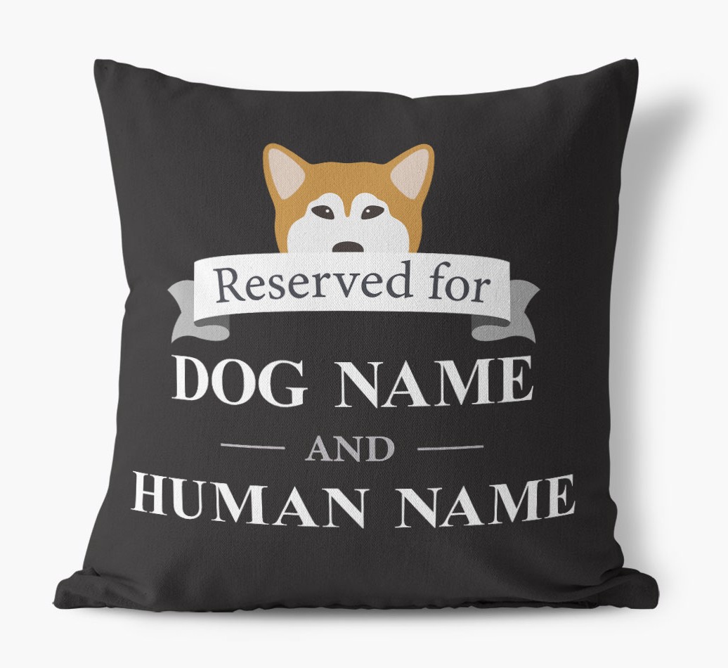 Reserved For: Personalized {breedFullName} Canvas Pillow