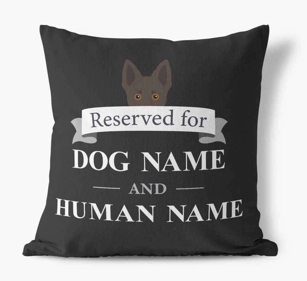 Reserved For: Personalised {breedFullName} Canvas Cushion