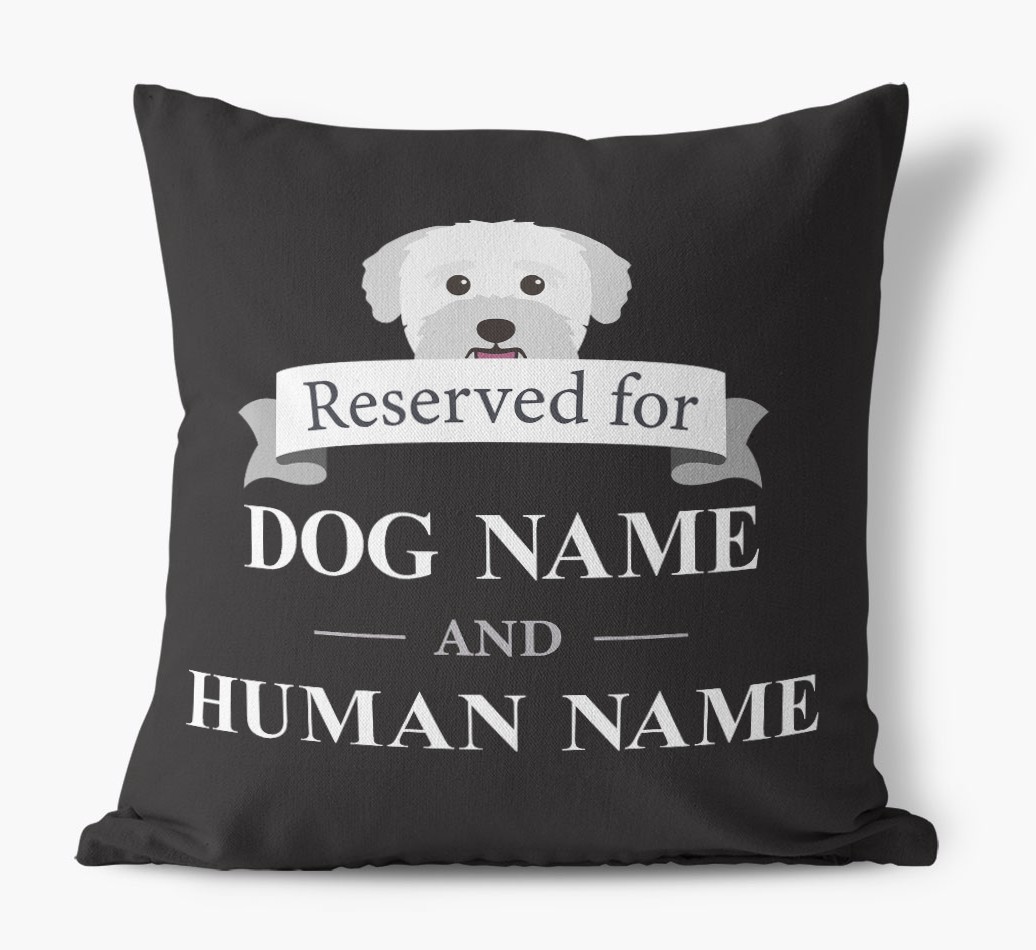 Reserved For: Personalised {breedFullName} Canvas Cushion