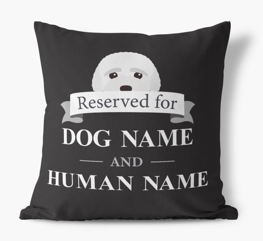 Reserved For: Personalised {breedFullName} Canvas Cushion