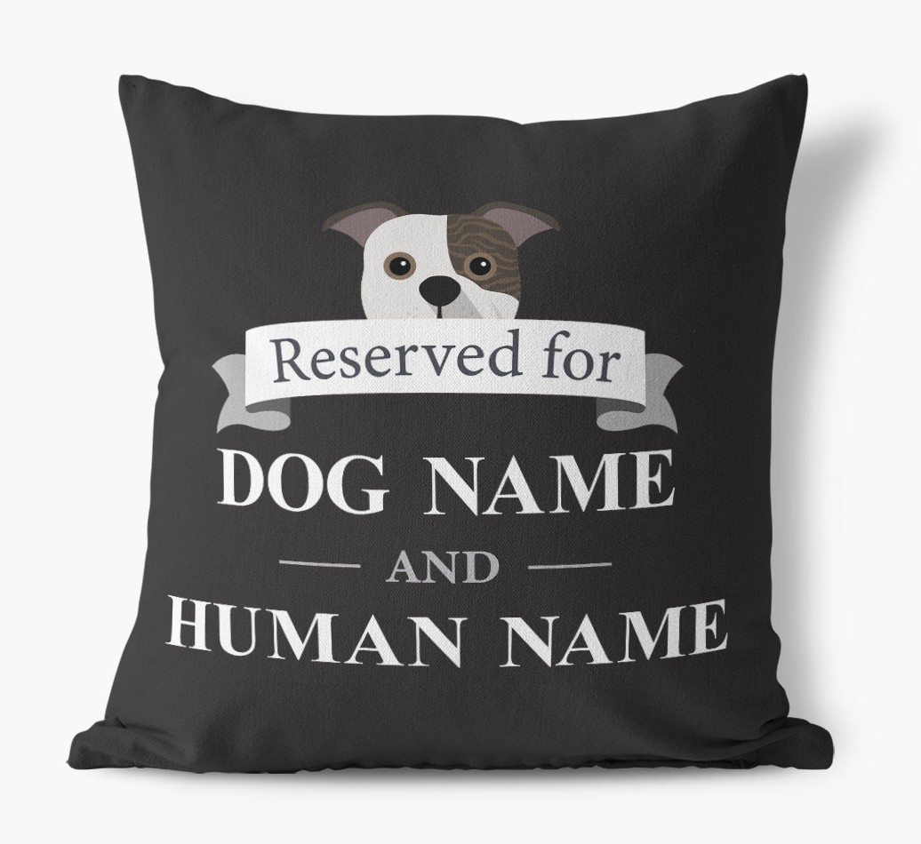 Reserved For: Personalised {breedFullName} Canvas Cushion