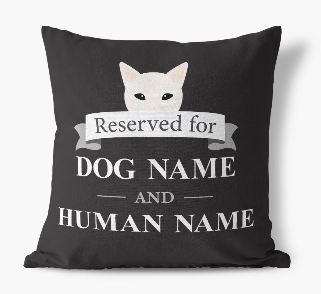 Reserved For: Personalised {breedFullName} Canvas Cushion