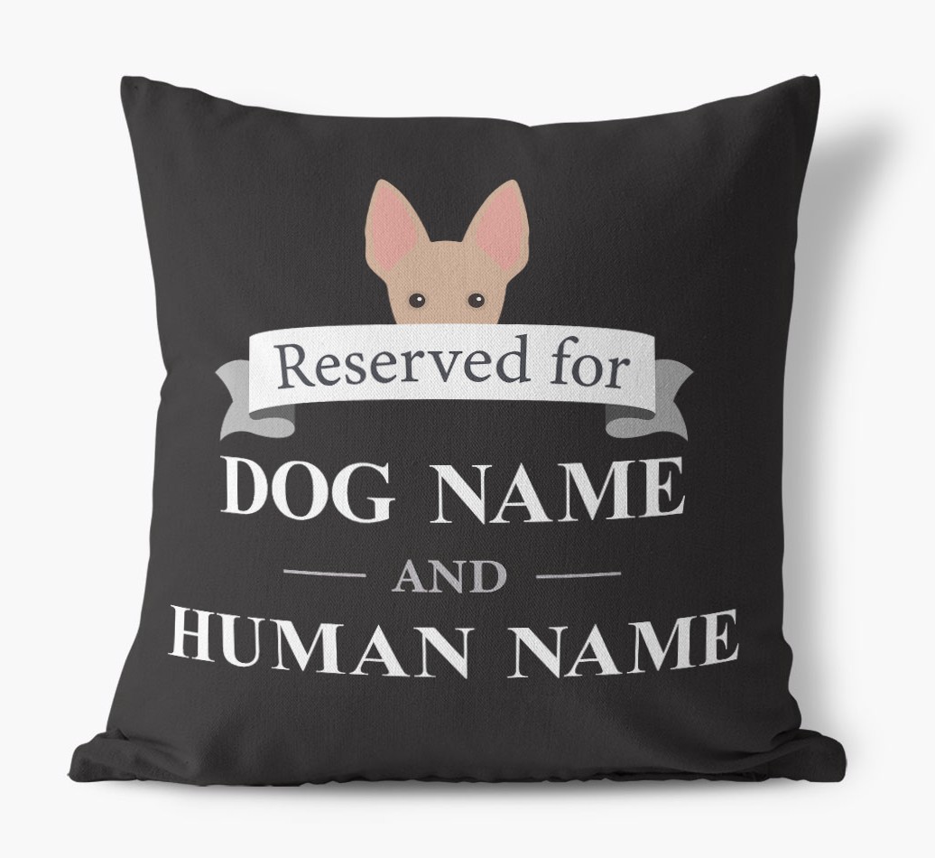 Reserved For: Personalised {breedFullName} Canvas Cushion