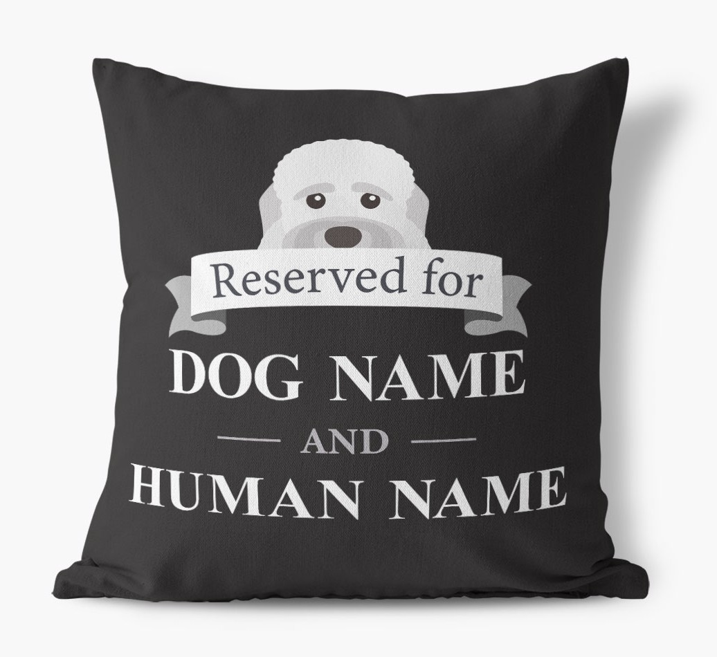 Reserved For: Personalised {breedFullName} Canvas Cushion