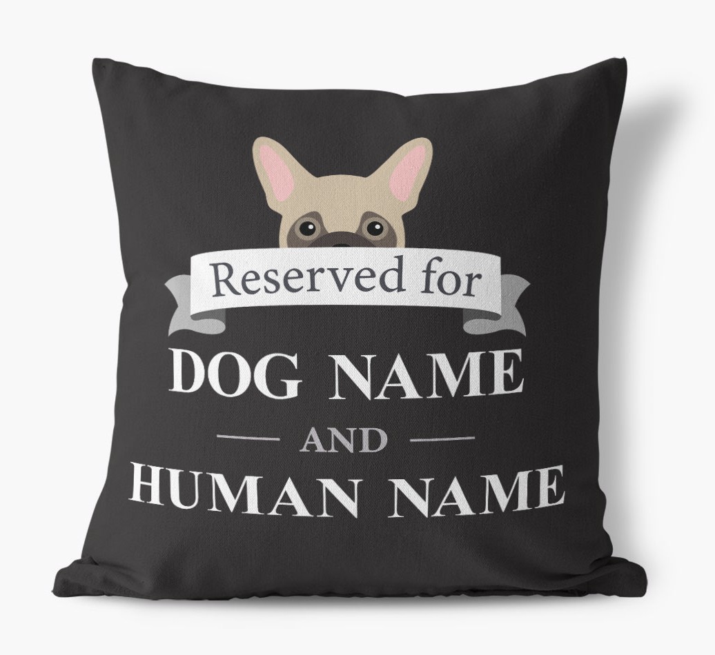 Reserved For: Personalised {breedFullName} Canvas Cushion