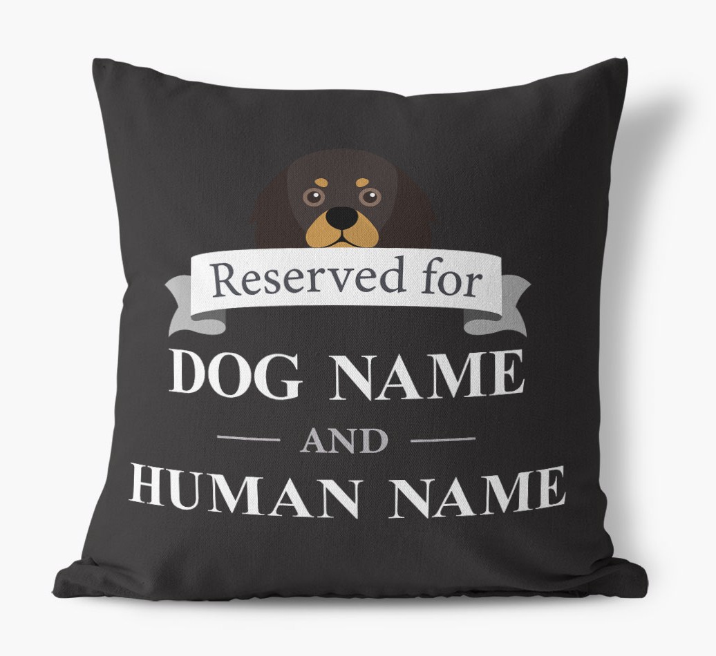 Reserved For: Personalised {breedFullName} Canvas Cushion