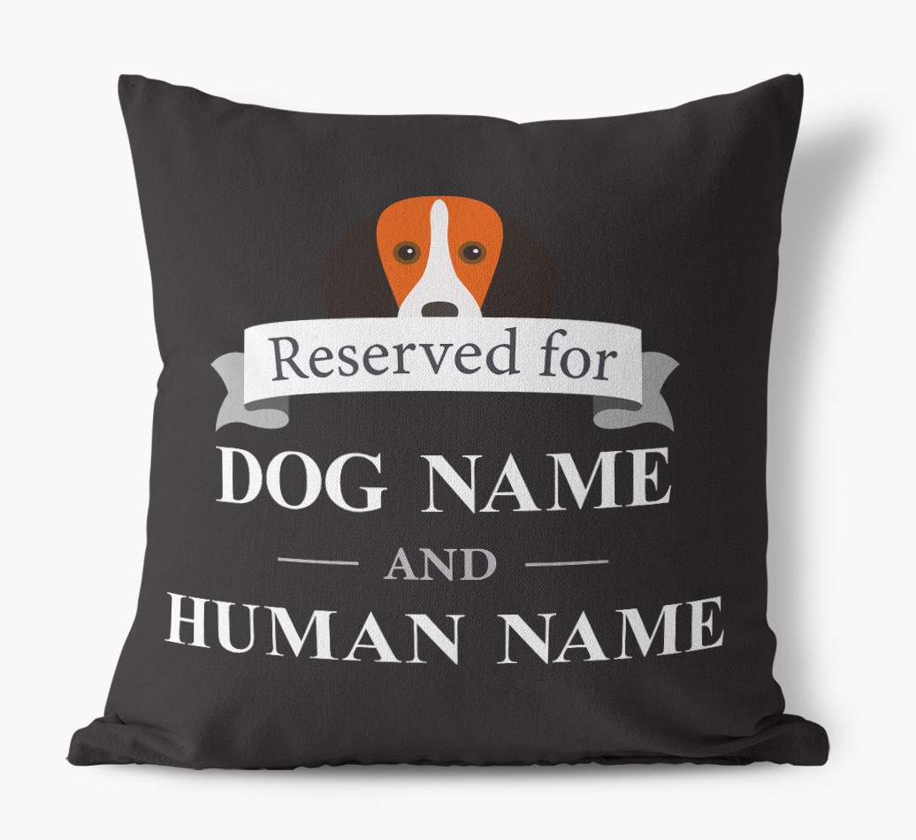 Reserved For: Personalised {breedFullName} Canvas Cushion
