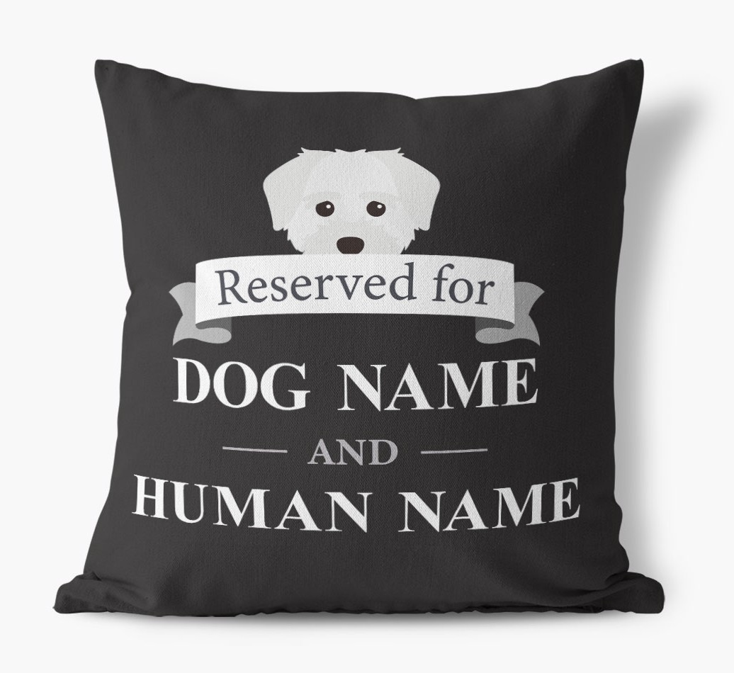 Reserved For: Personalised {breedFullName} Canvas Cushion