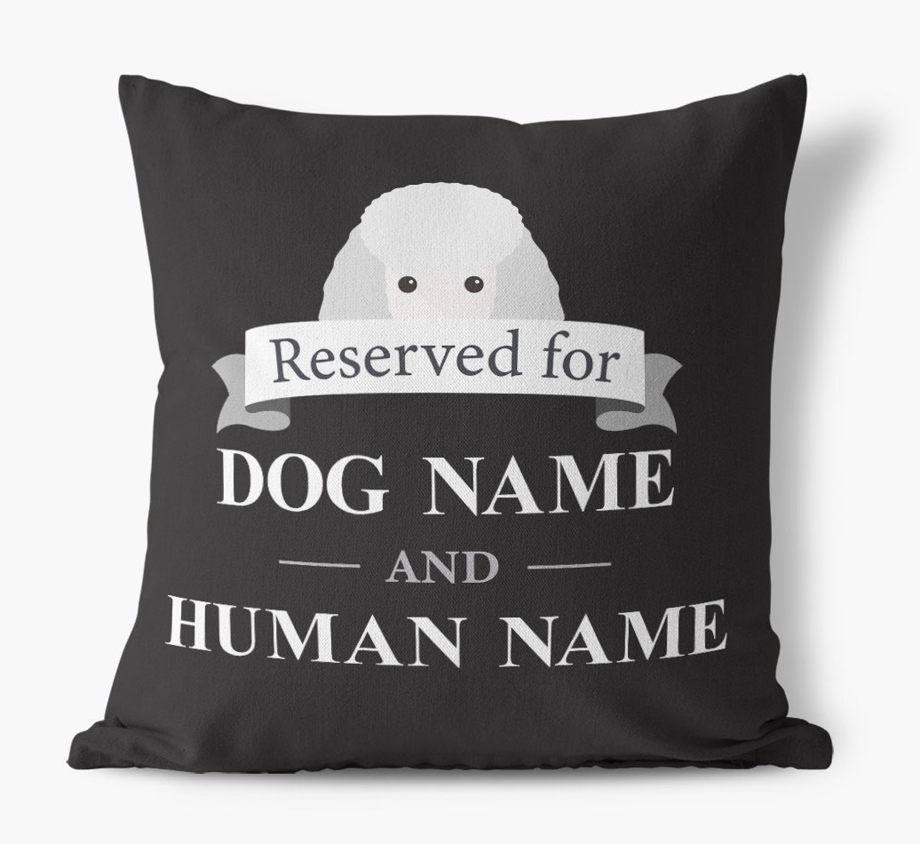 Reserved For: Personalised {breedFullName} Canvas Cushion