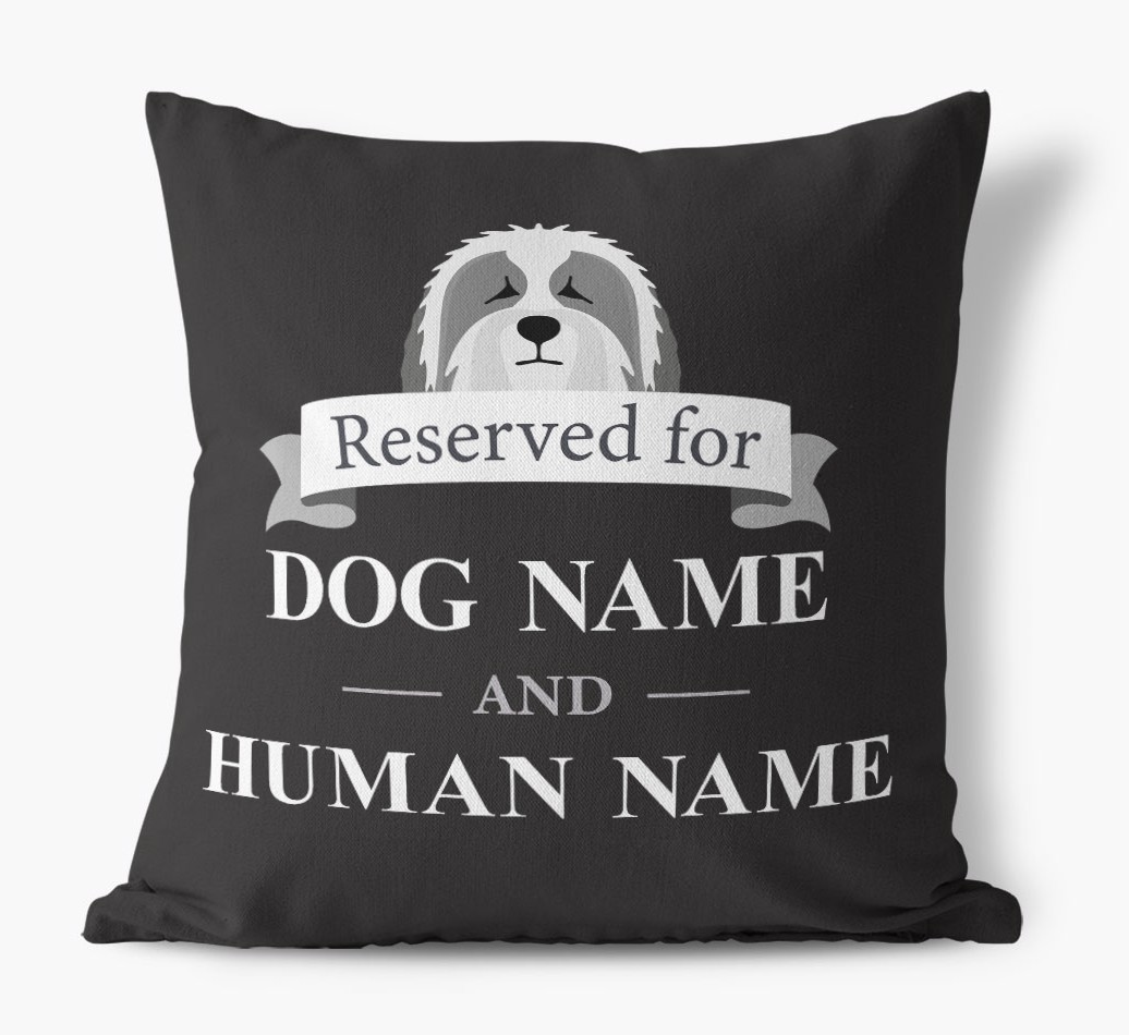 Reserved For: Personalised {breedFullName} Canvas Cushion