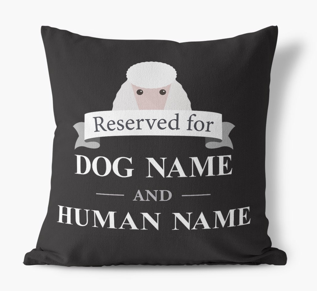 Reserved For: Personalised {breedFullName} Canvas Cushion