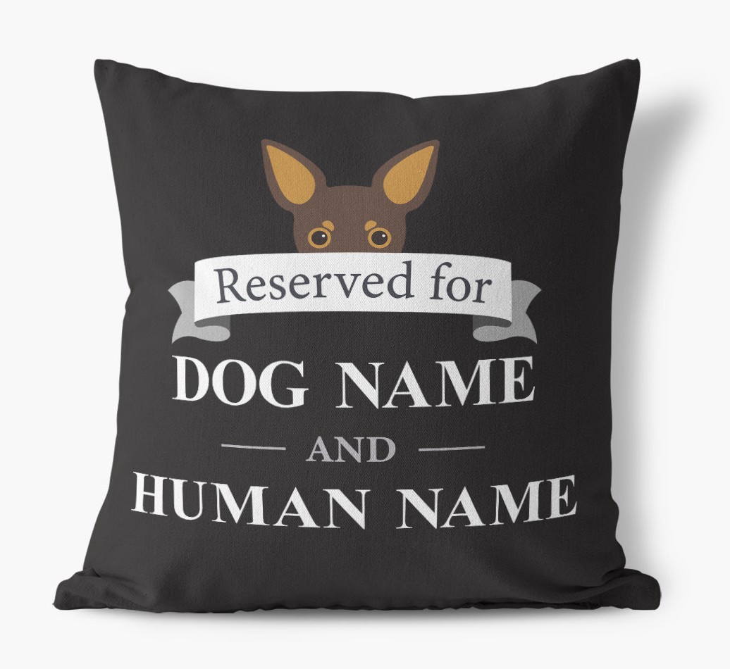 Reserved For: Personalised {breedFullName} Canvas Cushion