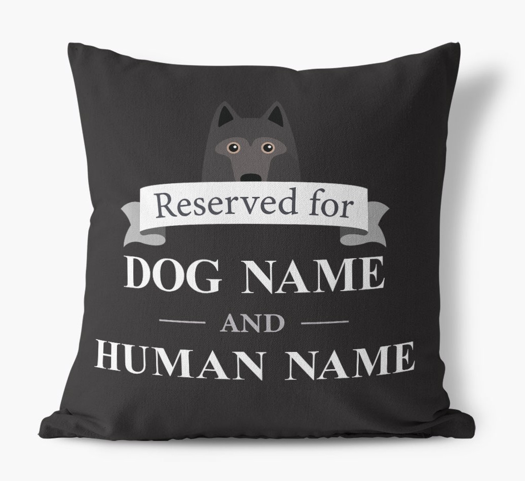 Reserved For: Personalised {breedFullName} Canvas Cushion
