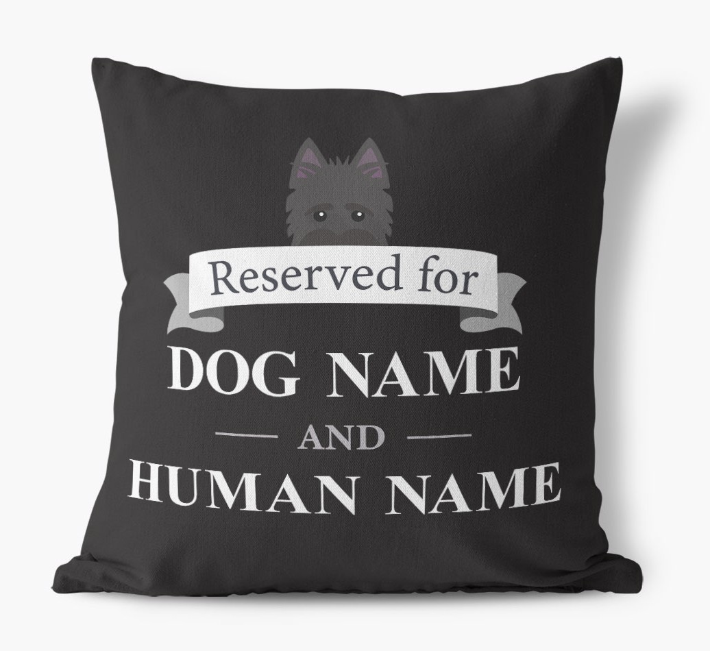 Reserved For: Personalised {breedFullName} Canvas Cushion