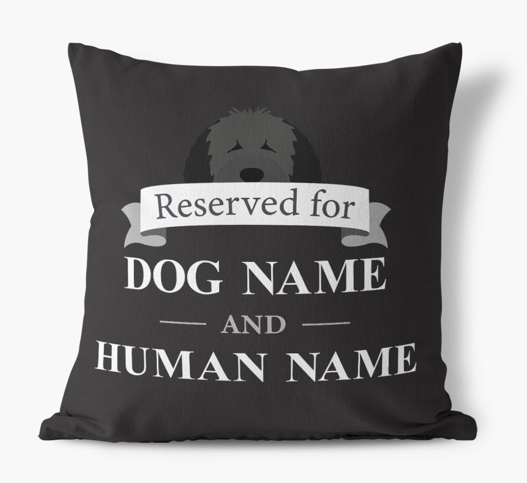 Reserved For: Personalised {breedFullName} Canvas Cushion