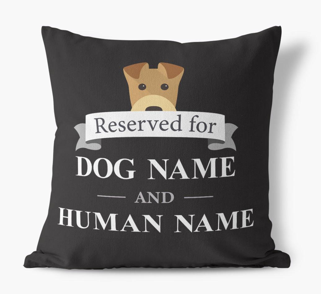 Reserved For: Personalized {breedFullName} Canvas Pillow