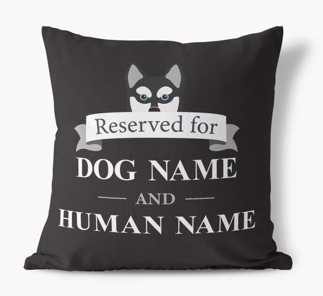 Reserved For: Personalized {breedFullName} Canvas Pillow