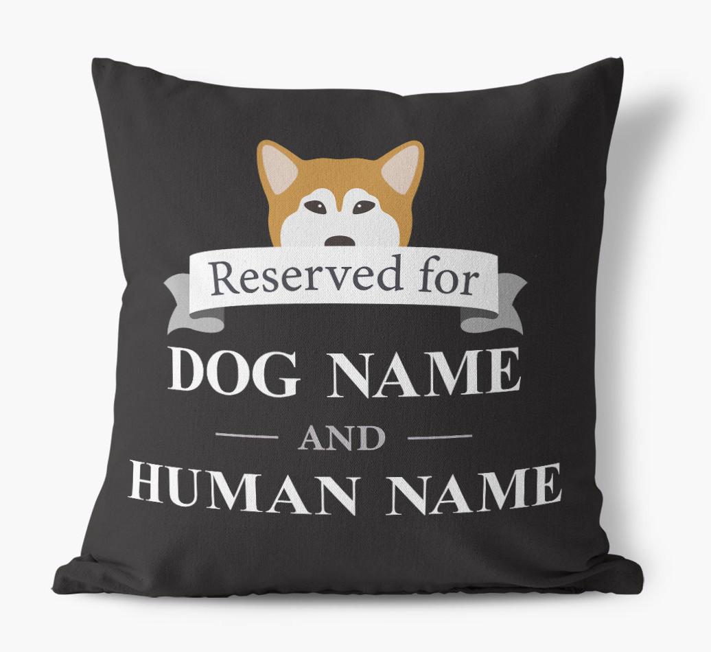Reserved For: Personalized {breedFullName} Canvas Pillow