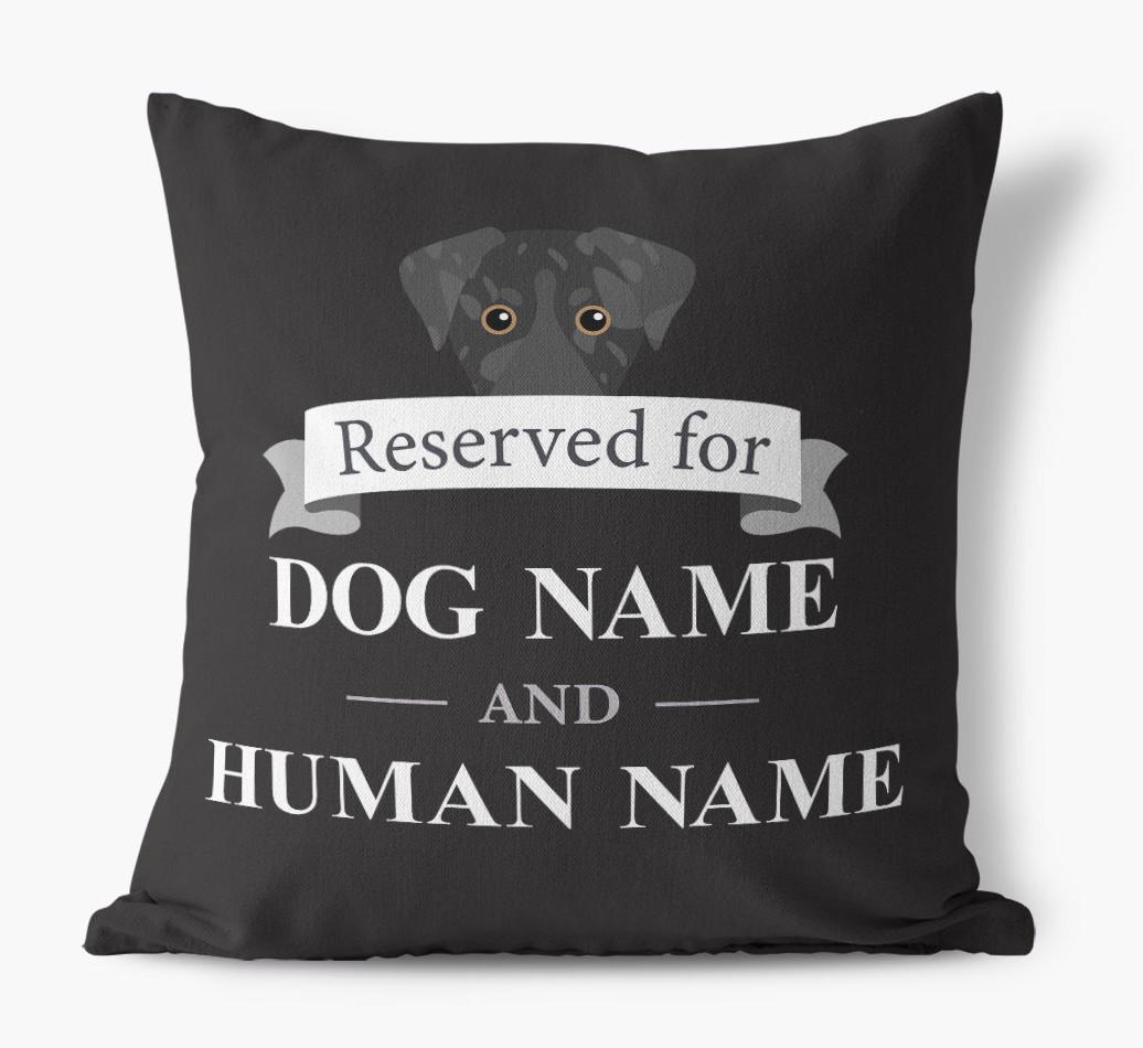 Reserved For: Personalized {breedFullName} Canvas Pillow