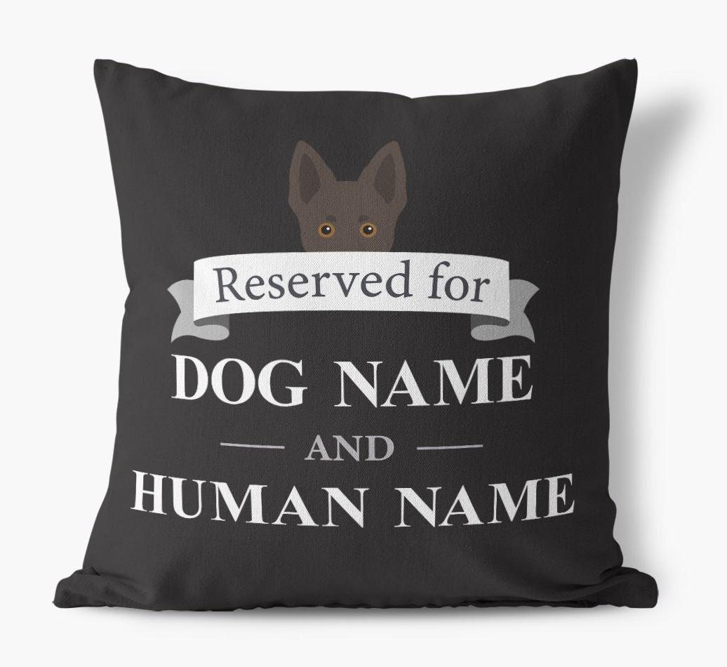 Reserved For: Personalized {breedFullName} Canvas Pillow