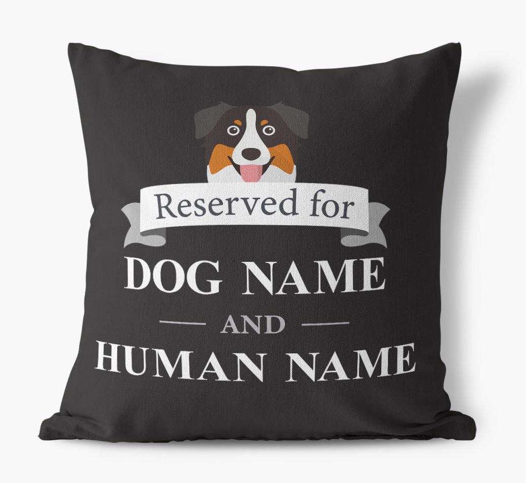 Reserved For: Personalized {breedFullName} Canvas Pillow