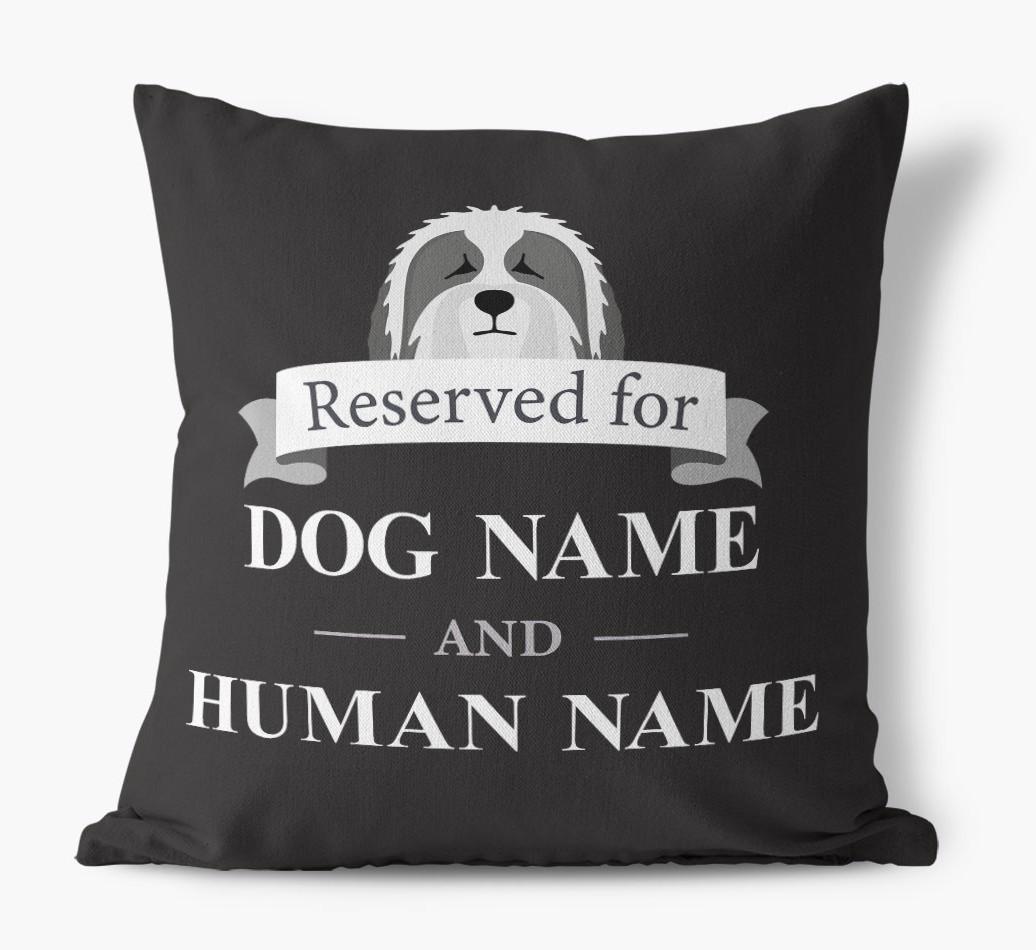 Reserved For: Personalized {breedFullName} Canvas Pillow