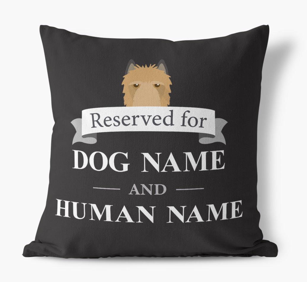 Reserved For: Personalized {breedFullName} Canvas Pillow
