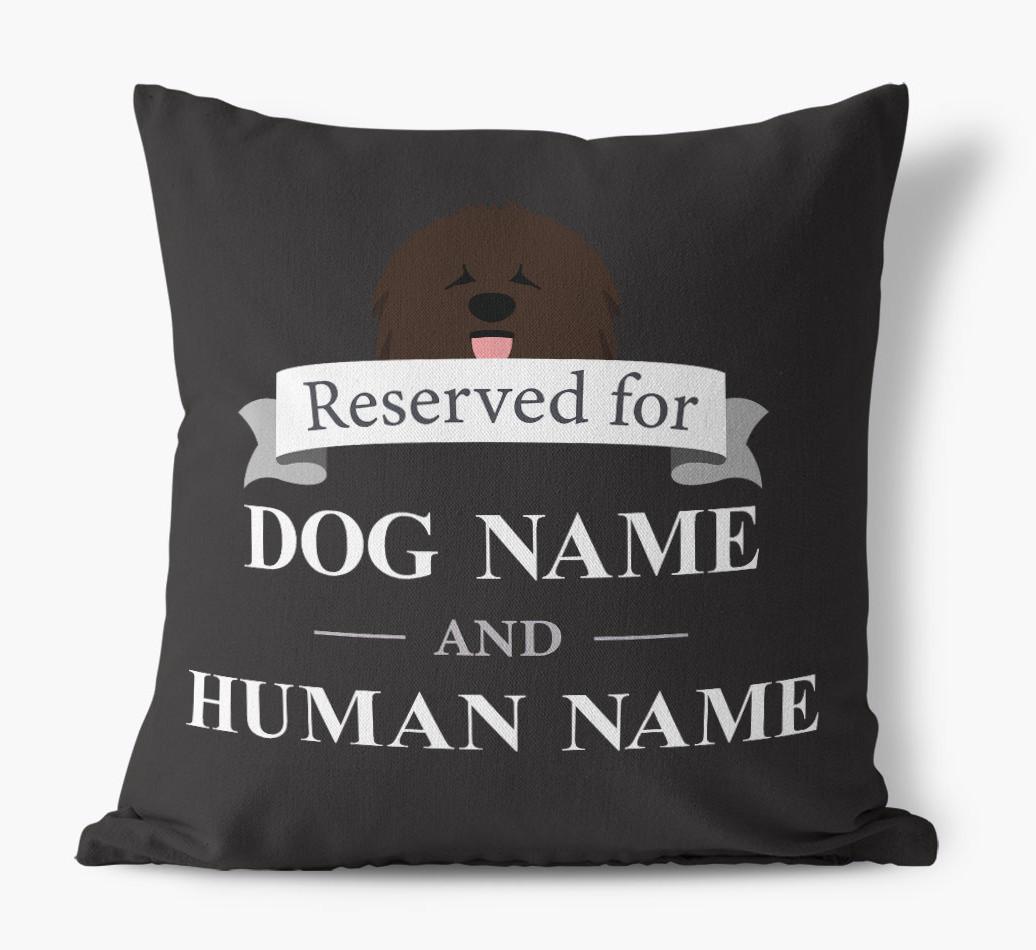 Reserved For: Personalized {breedFullName} Canvas Pillow