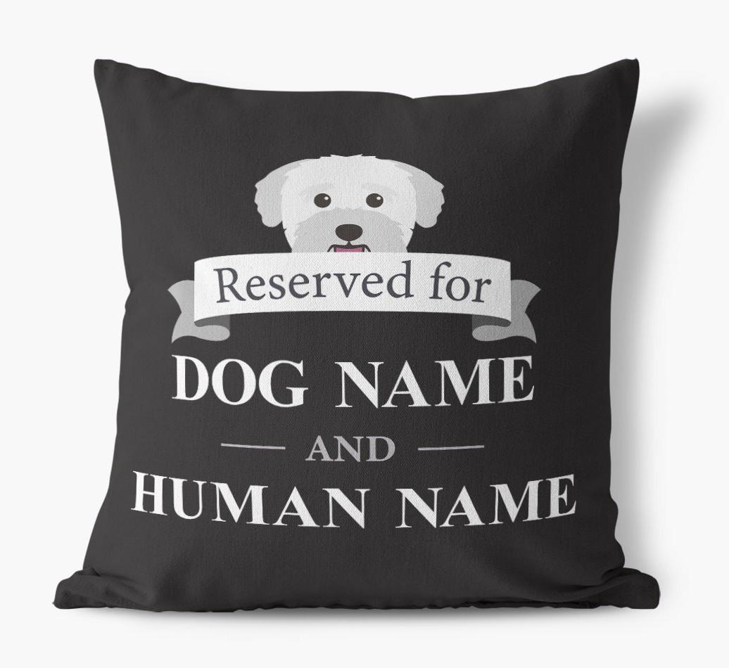 Reserved For: Personalized {breedFullName} Canvas Pillow