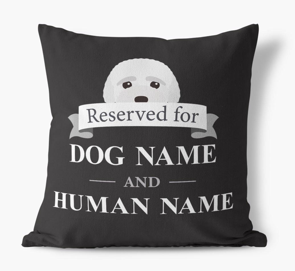 Reserved For: Personalized {breedFullName} Canvas Pillow